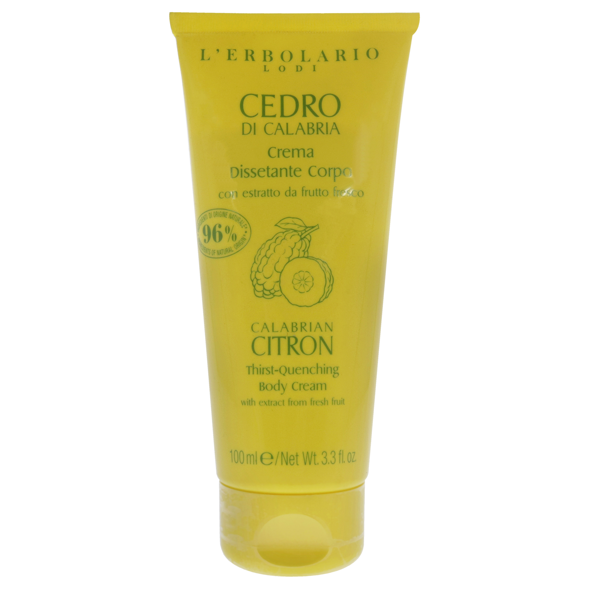 ThristQuenching Body Cream  Calabrian Citron By Lerbolario 33 Oz Body Cream